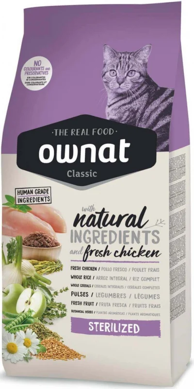 OWNAT CLASSIC CHAT STERILIZED 4kg